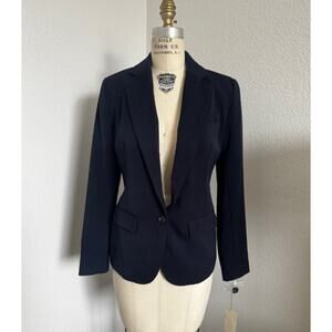 Navy Single Button Blazer Size 4